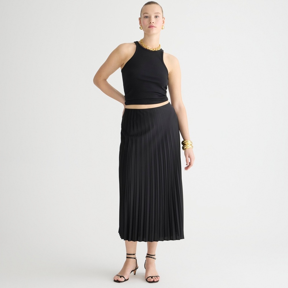 JCREW Gwyneth pleated slip skirt
